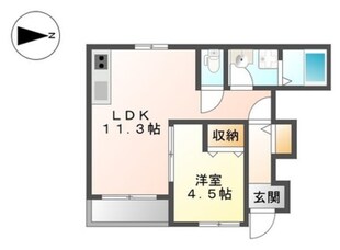 アルビネスⅠの物件間取画像